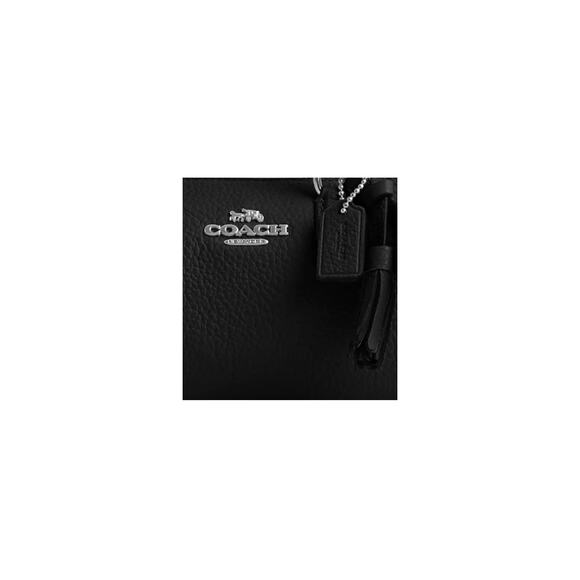 Coach Lacey Black Pebbled Leather Crossbody Handbag - Picture 5 of 5